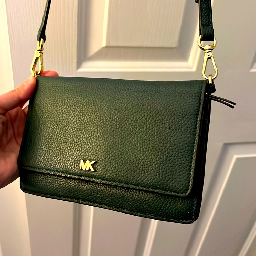 Michael Kors forest green mini bag